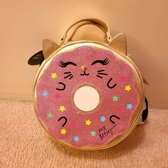 Betsey Johnson Handbags - NWT Betsey Johnson donut cat insulated lunch bag